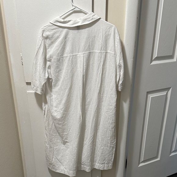 Universal Thread Cream Button-Up Dress - Picture 3 of 4